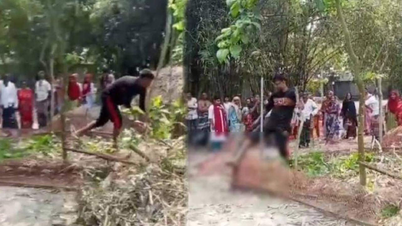 গাইবান্ধায় জমির ভাগ কম পেয়ে বাবার কবর ভাঙচুর করলেন অবসরপ্রাপ্ত সেনাসদস্য ছেলে