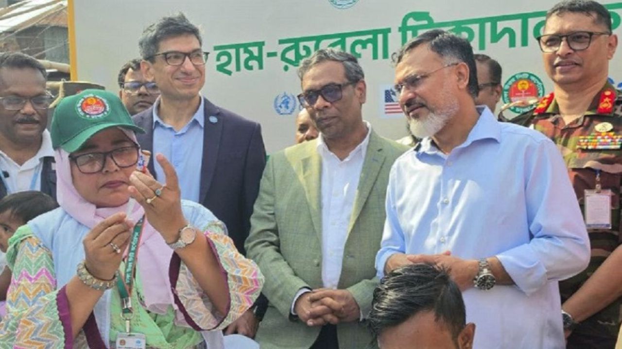 রাজধানীতে বিশেষ হাম-রুবেলা টিকাদান ক্যাম্পেইনের উদ্বোধন