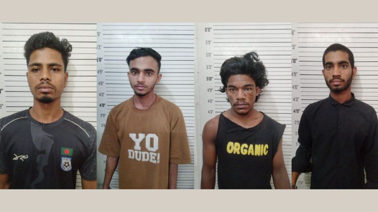 ডেমরায় অটোরিকশা ছিনতাইকালে গ্রেপ্তার ৪ ছিনতাইকারী কারাগারে