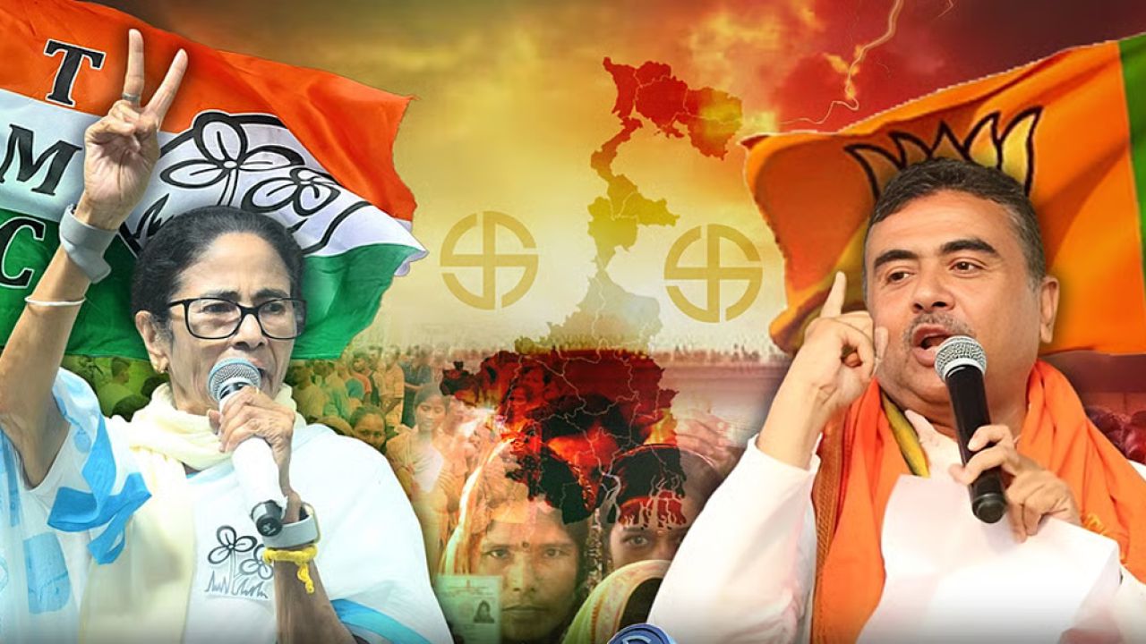 ভবানীপুরে মমতা এগিয়ে থাকলেও রাজ্যে সংখ্যাগরিষ্ঠতার পথে বিজেপি