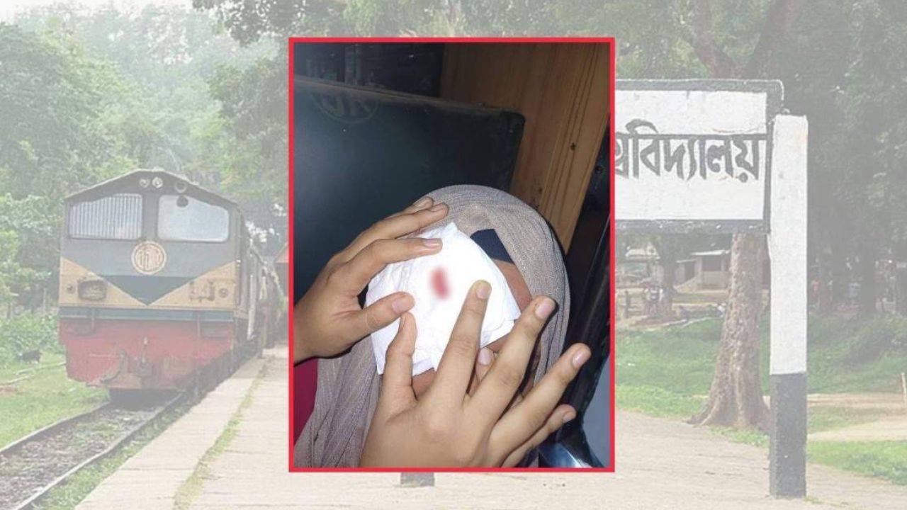 শাটল ট্রেনে পাথর নিক্ষেপে চবি ছাত্রী রক্তাক্ত