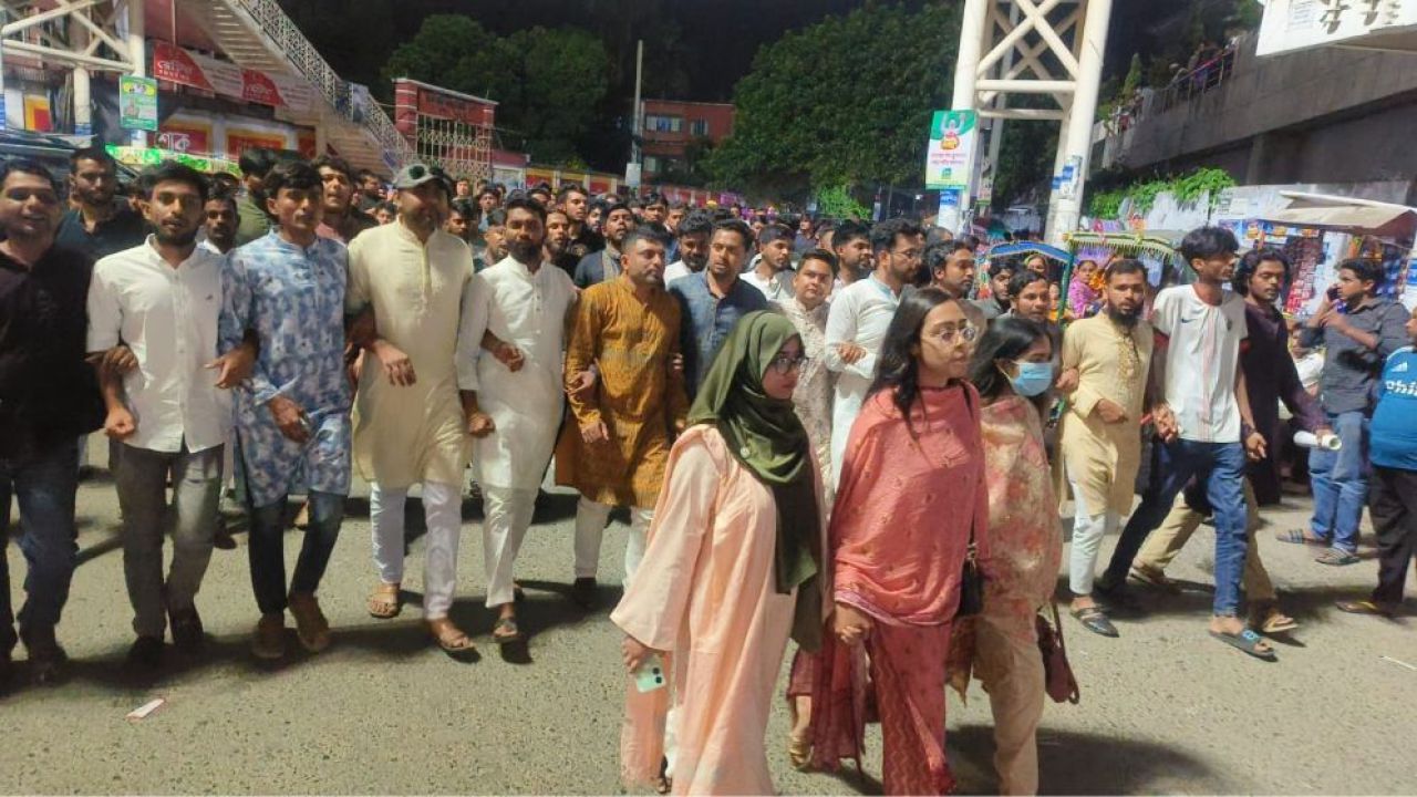 জামায়াত নেতার বিরুদ্ধে স্ত্রী হত্যা, ছাত্রদলের বিক্ষোভ